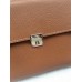 Hermes Brown Clic 16 Wallet With Strap