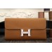 Hermes Constance Wallet In Brown Epsom Leather