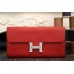 Hermes Constance Wallet In Red Epsom Leather