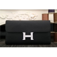Hermes Constance Wallet In Black Epsom Leather Hermes Constance Wallet In Black Epsom Leather