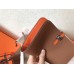 Hermes Bicolor Dogon Duo Wallet In Brown/Orange Leather