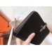 Hermes Bicolor Dogon Duo Wallet In Black/Taupe Leather