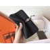 Hermes Bicolor Dogon Duo Wallet In Black/Taupe Leather