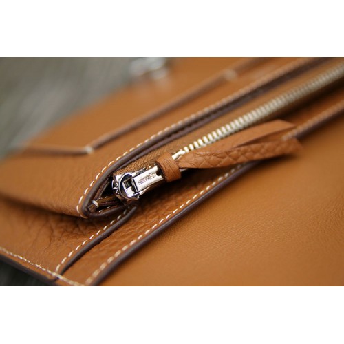 Replica Cheap Hermes Dogon Combine Wallet In Brown Leather HJ01286