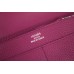 Hermes Dogon Combine Wallet In Purple Leather