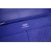 Hermes Dogon Combine Wallet In Electric Blue Leather