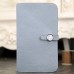 Hermes Dogon Combine Wallet In Blue Lin Leather