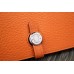 Hermes Dogon Combine Wallet In Orange Leather