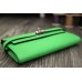 Hermes Kelly Longue Wallet In Bamboo Clemence Leather