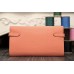 Hermes Kelly Longue Wallet In Crevette Clemence Leather