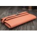 Hermes Kelly Longue Wallet In Crevette Clemence Leather