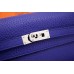 Hermes Kelly Longue Wallet In Electric Blue Clemence Leather