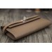 Hermes Kelly Longue Wallet In Etoupe Clemence Leather