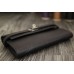 Hermes Kelly Longue Wallet In Black Clemence Leather