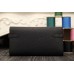 Hermes Kelly Longue Wallet In Black Clemence Leather