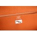 Hermes Kelly Longue Wallet In Orange Clemence Leather