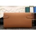 Hermes Kelly Longue Wallet In Brown Epsom Leather