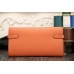 Hermes Kelly Longue Wallet In Crevette Epsom Leather