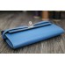 Hermes Kelly Longue Wallet In Jean Blue Epsom Leather