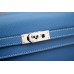 Hermes Kelly Longue Wallet In Jean Blue Epsom Leather