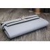 Hermes Kelly Longue Wallet In Blue Lin Epsom Leather