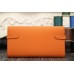 Hermes Kelly Longue Wallet In Orange Epsom Leather