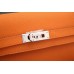 Hermes Kelly Longue Wallet In Orange Epsom Leather