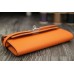 Hermes Kelly Longue Wallet In Orange Epsom Leather