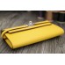 Hermes Kelly Longue Wallet In Yellow Epsom Leather