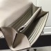 Hermes Bicolor Kelly Ghillies Wallet In Ivory Swift Leather