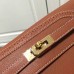 Hermes Kelly Ghillies Wallet In Brown Swift Leather