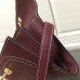 Hermes Kelly Ghillies Wallet In Bordeaux Swift Leather