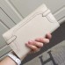 Hermes Kelly Ghillies Wallet In Ivory Swift Leather