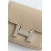 Hermes Constance Slim Wallet in Tourterelle Epsom Calfskin Hermes Constance Slim Wallet in Tourterelle Epsom Calfskin