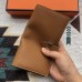 Hermes Brown Togo Leather Bearn Gusset Wallet