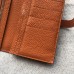 Hermes Orange Togo Leather Bearn Gusset Wallet