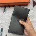 Hermes Black Togo Leather Bearn Gusset Wallet