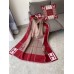 Hermes Red Avalon III Throw Blanket