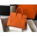 Hermes Birkin 30cm 35cm Bag In Orange Clemence Leather