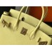 Hermes Birkin 30cm 35cm Bag In Jaune Poussin Clemence Leather