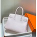 Hermes Birkin 30cm 35CM Bag In Mauve Pale Clemence Leather