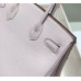 Hermes Birkin 30cm 35CM Bag In Mauve Pale Clemence Leather