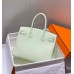 Hermes Birkin 30cm 35CM Bag In Vert Fizz Clemence Leather