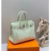 Hermes Birkin 30cm 35CM Bag In Vert Fizz Clemence Leather