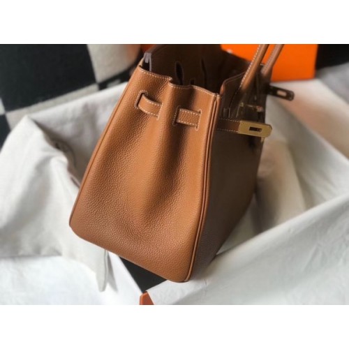 HERMES Birkin Clem 30cm - Brown/Silver