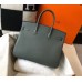 Hermes Birkin 30cm 35cm Bag In Vert Amande Clemence Leather