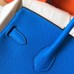Hermes Birkin 30cm 35cm Bag In Blue Clemence Leather