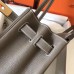 Hermes Birkin 30cm 35cm Handmade Bag In Etain Clemence Leather