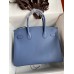 Hermes Birkin 30cm 35cm Bag In Blue Agate Epsom Leather