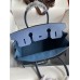 Hermes Birkin 30cm 35cm Bag In Blue Agate Epsom Leather